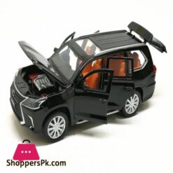 132 Lexus Lx570 Alloy Pull Back Car Model Diecast Metal Toy Vehicles With Sound Light 6 Open Doors For Kids Giftdiecasts Toy Vehicles