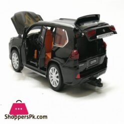 132 Lexus Lx570 Alloy Pull Back Car Model Diecast Metal Toy Vehicles With Sound Light 6 Open Doors For Kids Giftdiecasts Toy Vehicles