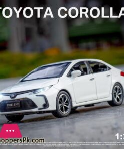 132 Scale Diecast Metal Toy Car Model Toyota Corolla Hybrid Pull Back Sound Light Educational Collection Gift 6 Doors Openablediecasts Toy Vehicles