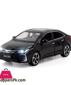 132 Scale Diecast Metal Toy Car Model Toyota Corolla Hybrid Pull Back Sound Light Educational Collection Gift 6 Doors Openablediecasts Toy Vehicles