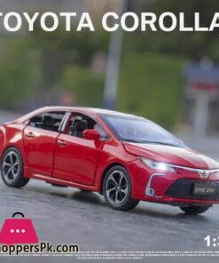 132 Scale Diecast Metal Toy Car Model Toyota Corolla Hybrid Pull Back Sound Light Educational Collection Gift 6 Doors Openablediecasts Toy Vehicles