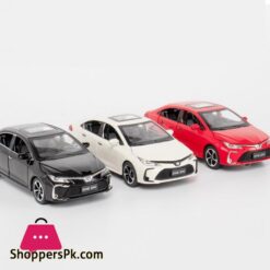 132 Scale Diecast Metal Toy Car Model Toyota Corolla Hybrid Pull Back Sound Light Educational Collection Gift 6 Doors Openablediecasts Toy Vehicles