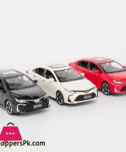 132 Scale Diecast Metal Toy Car Model Toyota Corolla Hybrid Pull Back Sound Light Educational Collection Gift 6 Doors Openablediecasts Toy Vehicles