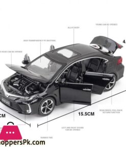 132 Scale Diecast Metal Toy Car Model Toyota Corolla Hybrid Pull Back Sound Light Educational Collection Gift 6 Doors Openablediecasts Toy Vehicles