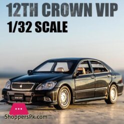132 TOYOTA CROWN Alloy Car Model Die Cast Classic Car With Sound Pull Back Kids Toys Gift Free Shipping Original BoxDiecasts Toy Vehicles