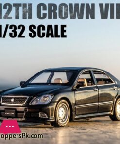 132 TOYOTA CROWN Alloy Car Model Die Cast Classic Car With Sound Pull Back Kids Toys Gift Free Shipping Original BoxDiecasts Toy Vehicles