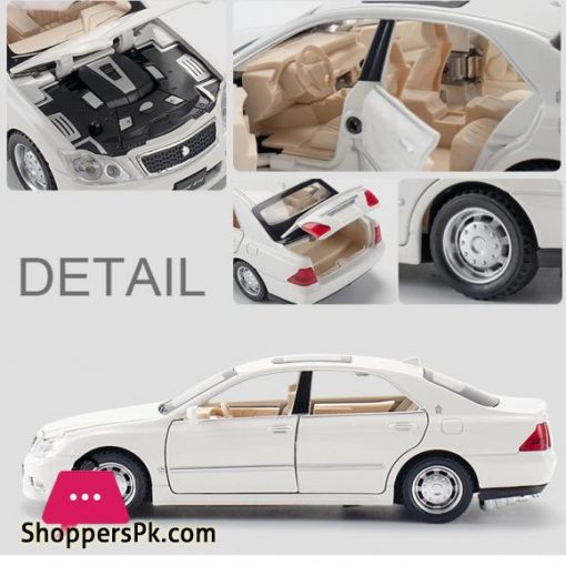 132 TOYOTA CROWN Alloy Car Model Die Cast Classic Car With Sound Pull Back Kids Toys Gift Free Shipping Original BoxDiecasts Toy Vehicles
