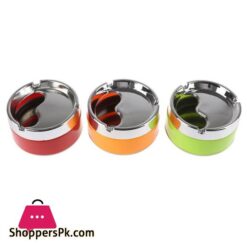 1Pc New Silver Orange Detachable Rotatable Lid 360 Degree Free Rotation Stainless Steel Corrosion Resistance Cigarette Ashtrayashtrays