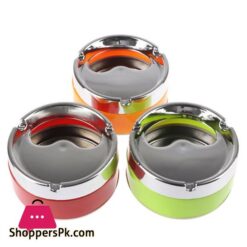 1Pc New Silver Orange Detachable Rotatable Lid 360 Degree Free Rotation Stainless Steel Corrosion Resistance Cigarette Ashtrayashtrays
