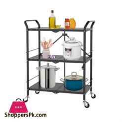 3 Layer Tier Kitchen Movable Service Storage Rack Trolley Heavy Duty