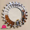 3D Mirror Round Elegant Fancy Wall Frame Mirror