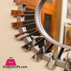 3D Mirror Round Elegant Fancy Wall Frame Mirror