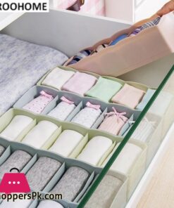 5 Grids Plain Multi purpose Underwear Organizer Sock Storage Box Plastic Drawer Finishing Box Storage Box Small Boxsocks storage box