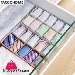 5 Grids Plain Multi Purpose Underwear Organizer Sock Storage Box Plastic Drawer Finishing Box Storage Box Small Boxsocks Storage Box