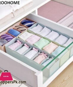 5 Grids Plain Multi Purpose Underwear Organizer Sock Storage Box Plastic Drawer Finishing Box Storage Box Small Boxsocks Storage Box