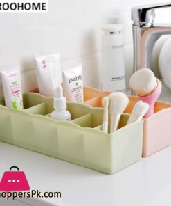 5 Grids Plain Multi Purpose Underwear Organizer Sock Storage Box Plastic Drawer Finishing Box Storage Box Small Boxsocks Storage Box