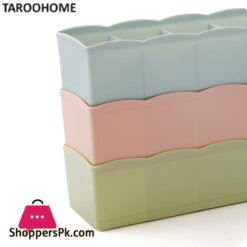 5 Grids Plain Multi Purpose Underwear Organizer Sock Storage Box Plastic Drawer Finishing Box Storage Box Small Boxsocks Storage Box