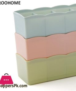 5 Grids Plain Multi Purpose Underwear Organizer Sock Storage Box Plastic Drawer Finishing Box Storage Box Small Boxsocks Storage Box