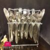 53 Pcs For 12 Person Serving Stainless Steel Cutlery Set With Stand Stylish Durable New Design
