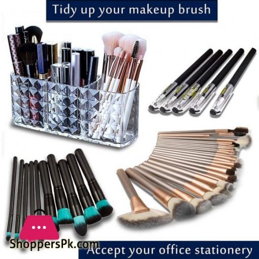 Acrylic Cosmetic Storage Box Makeup Brush Holder Organizer Lipstick Eyebrow Pencil Bathroom Storage Display Stand DiamondStorage Boxes Bins