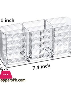 Acrylic Cosmetic Storage Box Makeup Brush Holder Organizer Lipstick Eyebrow Pencil Bathroom Storage Display Stand Diamondstorage Boxes Bins