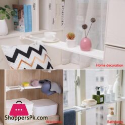 Adjustable Storage Shelf Closet Organizer Wall Mounted Kitchen Storage Rack Wardrobe Decorative Shelves Cabinet Holder For Homestorage Holders Racks