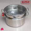 Alpha Stainless Steel Food Steamer Double Bottom