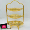 Arabic Serving Stand Three Layer Gold Theme – 1604-3