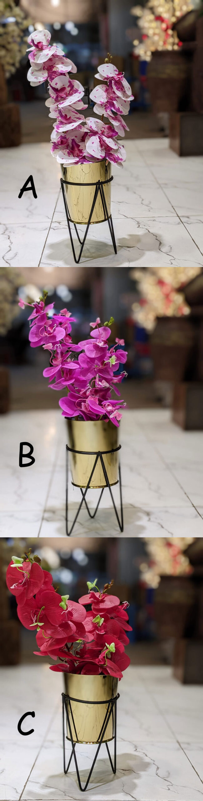 Artificial Orchid Arrangement