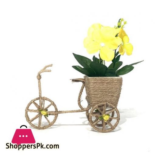 Artificial Potted Plant Bicycle Set of 3