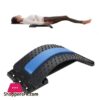 Back Massager Lumbar Support Lumbar Back Stretcher Device Traction Stretching Relax Spinal Decompression Pillow for Spine Upper and Lower Back Pain Relief Posture Corrector