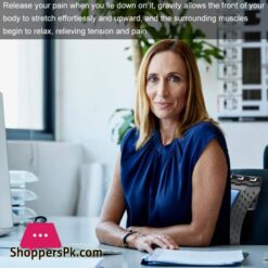 Back Massager Lumbar Support Lumbar Back Stretcher Device Traction Stretching Relax Spinal Decompression Pillow For Spine Upper And Lower Back Pain Relief Posture Corrector