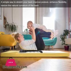 Back Massager Lumbar Support Lumbar Back Stretcher Device Traction Stretching Relax Spinal Decompression Pillow For Spine Upper And Lower Back Pain Relief Posture Corrector