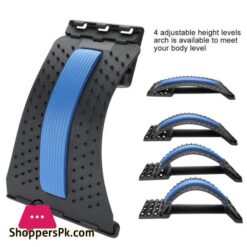 Back Massager Lumbar Support Lumbar Back Stretcher Device Traction Stretching Relax Spinal Decompression Pillow For Spine Upper And Lower Back Pain Relief Posture Corrector