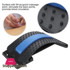 Back Massager Lumbar Support Lumbar Back Stretcher Device Traction Stretching Relax Spinal Decompression Pillow For Spine Upper And Lower Back Pain Relief Posture Corrector