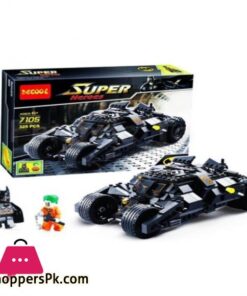 Batman Batmobile Building Blocks Set Black