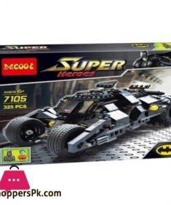 Batman Batmobile Building Blocks Set Black