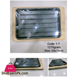 Cast Iron Sizzler Plate - 24 x 16 CM