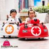 Children's Electric Knight Interstellar Dual Drive Car Kids Four Wheel Remote Control Can Sit Vehicle Baby Swing Toy Car
