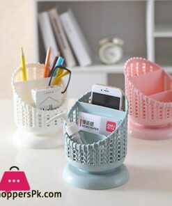 Creative Holder 3 Grid Desktop Organizer Pen Holder Makeup Storage Box School Office Accessories StationeryStorage Boxes Bins