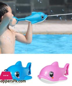 Cute Plastic Dolphin Shaped Water Spray Bath Toy Summer Beach Swimming Pool Toy Happy Water Cannons For Children ToysBath Toy