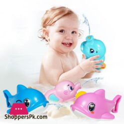 Cute Plastic Dolphin Shaped Water Spray Bath Toy Summer Beach Swimming Pool Toy Happy Water Cannons For Children Toysbath Toy