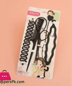 DIY Hair Styling Hair Bun Maker Clip Hairpins Headbands Roller Hair Accessories Tools Kit|