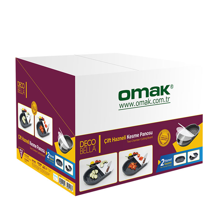 Omak Decobela 2Chamber Cuting Board - 81137