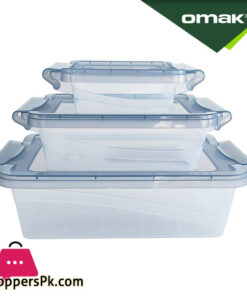 Omak DecoBela 3Pcs Lockable Storage - 81110