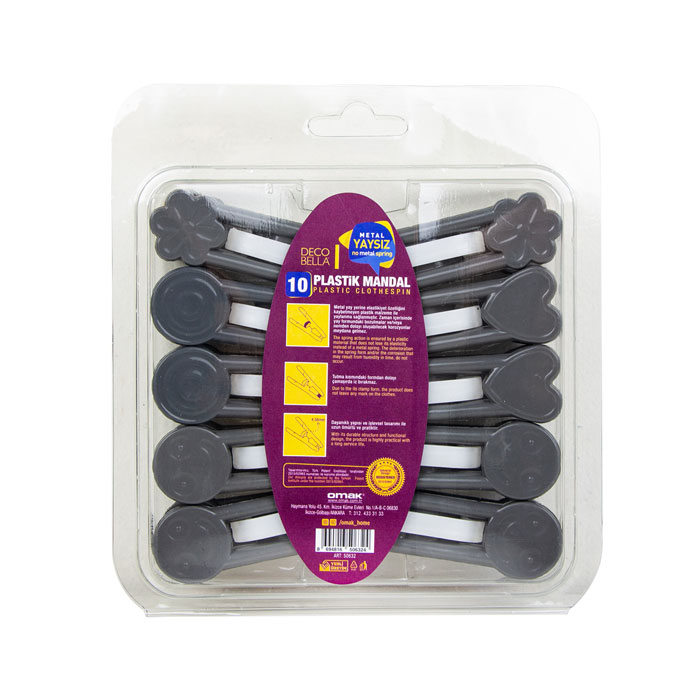 Omak Decobella 10Pcs Clothespin - 50632