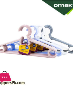 Omak DecoBella 6 Pcs Plastic Clothes Hanger - 50611