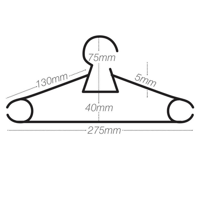 Omak Decobella 6Pcs Clothes Hanger - 50612