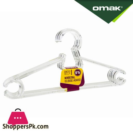 Omak DecoBella 6Pcs Clothes Hanger - 50614