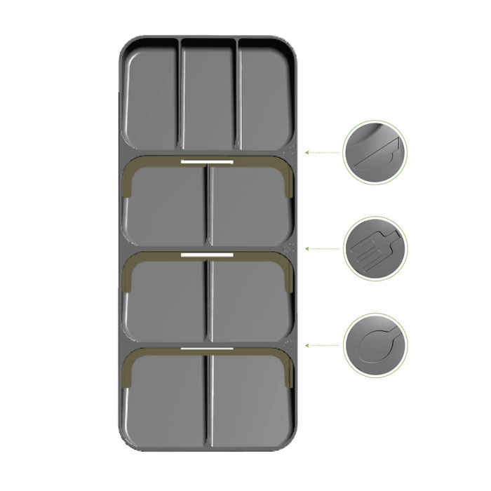 Omak Decobella Cutlery Organizer - 50804